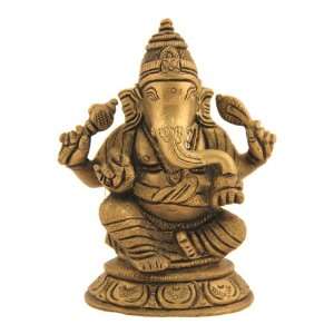   / Ganpati Wisdom and Wealth Statue Art Sculpture Metal Brass India