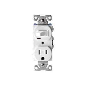    Pole Switch with Tamper Resistant 2 Pole, White