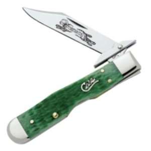 Case Knives 10058 Cheetah Lockback Pocket Knife with Emerald Green 