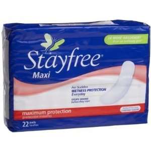  Stayfree Maxi Pads Maximum Protection 22 Pads Health 