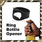 Stainless Steel Ring Bar Beer Bottle Open Opener Black