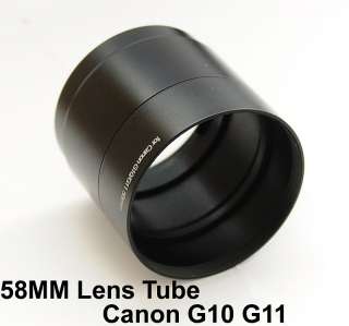 58mm Lens Adapter Tube for Canon PowerShot G11 G10 g12  