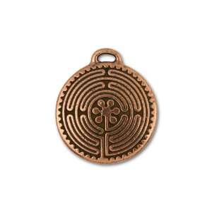   Antique Copper Plated Large Labyrinth Pendant Arts, Crafts & Sewing