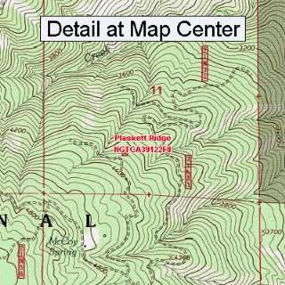  USGS Topographic Quadrangle Map   Plaskett Ridge 