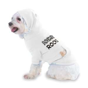 Snowboarding Rocks Hooded (Hoody) T Shirt with pocket for your Dog or 