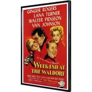  Week End at the Waldorf 11x17 Framed Poster