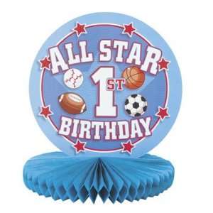  All Star 1st Birthday Centerpiece   Tableware & Centerpieces 