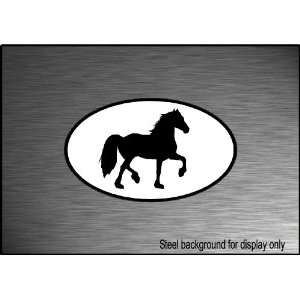  Prancing Horse Decal 3x5 Bumper Sticker 