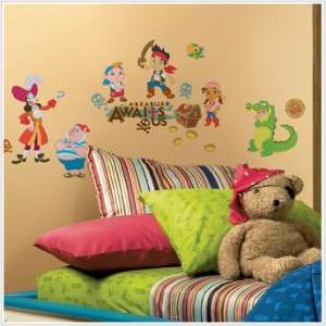 32 New JAKE AND THE NEVER LAND PIRATES WALL DECALS Disney Pirate 