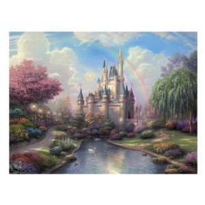  A New Day at the Cinderella Castle (AP) by Thomas Kinkade 