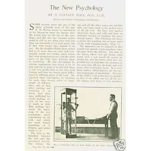    1901 New Psychology E H Weber G Stanley Hall 