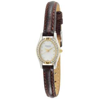 Caravelle by Bulova Womens Watch 45L119 Crystal Silver White Dial 