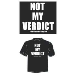   Not My Verdict Remember Caylee T Shirt   Black