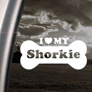  I Love My Shorkie Decal Car Truck Window Sticker 
