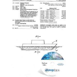  NEW Patent CD for MARINE STRUCTURE COATED WITH AN ACRYLIC 