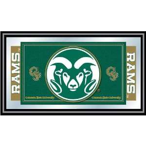 Colorado State University Logo and Mascot Framed Mirror   Game Room 