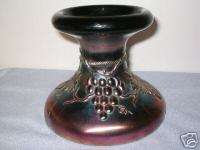 NORTHWOOD CARNIVAL GLASS GRAPE AND CABLE BOWL BASE  