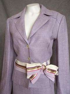 Carolina Herrera Designer Lilac Spring Jacket Blazer Skirt Suit 