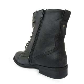 Womans Fur Lined Black Military Boots By S&P   UK3   8  