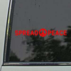  Spread Peace Red Decal Car Truck Bumper Window Red Sticker 