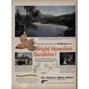  Bright Hawaiian Sunshine  1947 PAN AM / Pan American 
