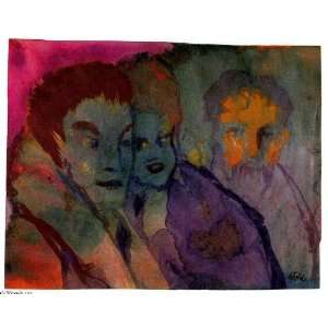 FRAMED oil paintings   Emil Nolde   24 x 20 inches   Couple and 