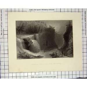    1837 Willmore Engraving Trenton Falls Ravine River