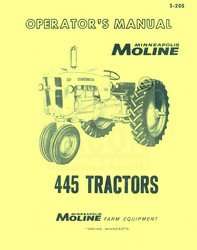 Minneapolis Moline 445 Tractor Operators Manual  