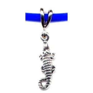 18 Blue Alligator Necklace Sterling Silver Jewelry 