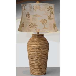  Complements 10832DCP Woven Rattan Cesto Table Lamp with 