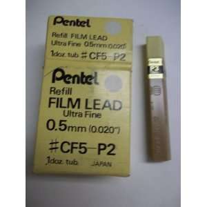  Pentel, Refill, CF5 P3, 0.5mm, Ultra Fine, Hard, Film Lead 
