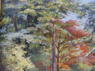 1911 Roger Casse Impressionist O/C Landscape Painting  