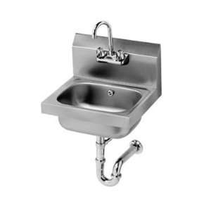   HS 5 16 Wall Mounted Hand Sink w/ Side Splashes