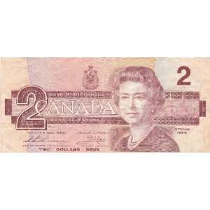  1986 Canada 2 Dollar Bill 