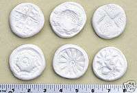 PUSH MOLDS PAPER CASTING PMC POLYMER CLAY JEWELRY C3T  