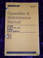 Caterpillar 3176B,C 10,C12 etc Engines Operators Manual  