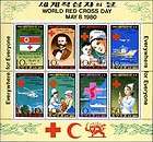 World Red Cross Day Mini Sheet & Souv Sheet North Korea MNH
