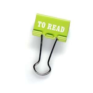  TO READ Green Task Clip  Set of 8