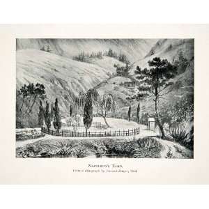 1903 Print Tomb Emperor Napoleon Bonaparte Valley Willows Saint Helena 