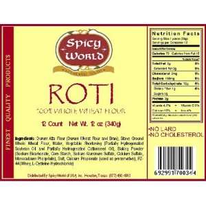 Spicy World Fresh Roti 12ct  Grocery & Gourmet Food