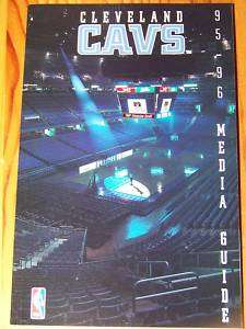 1995  96 Cleveland Cavaliers Media Guide Brad Daugherty  