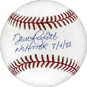 Dave Righetti Autographed No Hitter 7/4/83 MLB Baseball   Model 