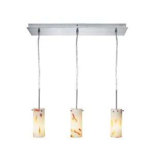  Specks Triple Pendant 120lx23w Polished Steel