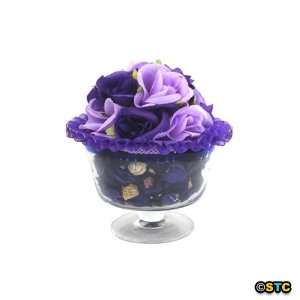  Lavender Scented Potpourri in Decorative Glass Holder 
