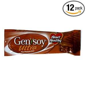 Genisoy Ultra Soy Protein Bars, Chocolate Caramel, 1.6 Ounce Bars 