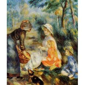  Oil Painting The Apple Seller Pierre Auguste Renoir Hand 
