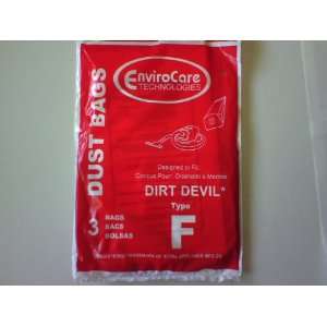  Dirt Devil / Royal Type F Vacuum Cleaner Bag / 3 pack 