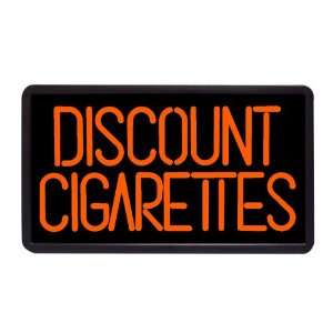 Discount Cigarettes 13 x 24 Simulated Neon Sign