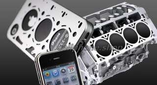 Engine Gasket Style Aluminum Case + Carbon Fiber Sticker for iPhone 4 