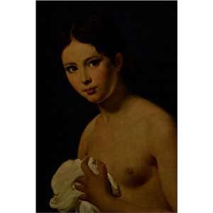  Portrait de Jeune Fille by Jacques Louis David, 17 x 20 
